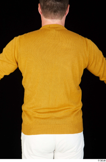 Paul Mc Caul casual dressed upper body yellow sweatshirt 0006.jpg